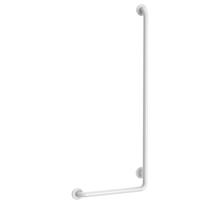 Handlauf L-Form, Nylon weiß antibakteriell, H. 1.245 mm