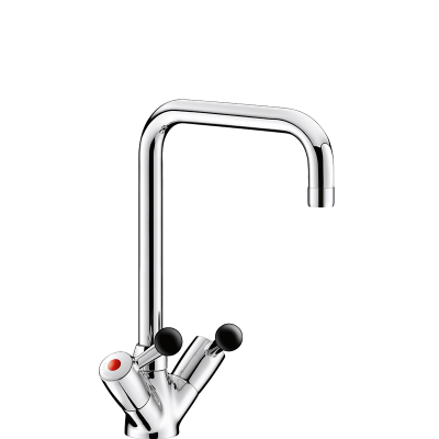 Zweigriffmischer für Einloch-Standmontage - 45 l/min