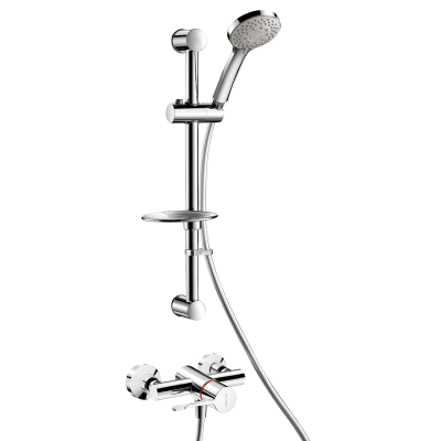 Duschsystem mit Thermostatarmatur