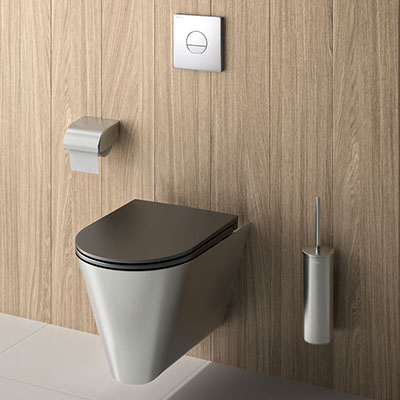 Wandhängendes Design-WC aus Edelstahl S21 S