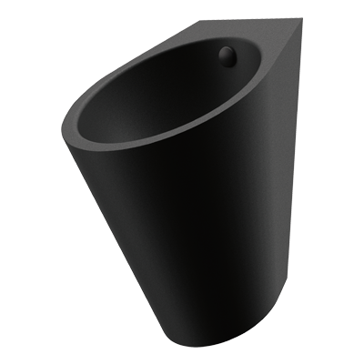 DESIGN URINAL FINO IN SCHWARZ Der Black Collection Spirit!