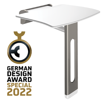 GERMAN DESIGN AWARD 2022: DUSCHKLAPPSITZ BE-LINE® AUSGEZEICHNET