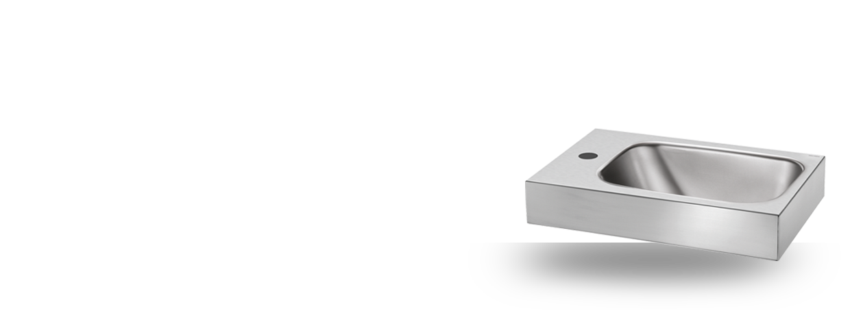 Handwaschbecken aus Edelstahl LAVANDO