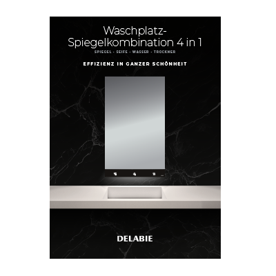 Waschplatz-Spiegelkombination 4 in 1 - Effizienz in ganzer Schönheit