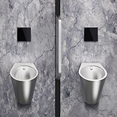 Design-Urinal FINO aus Edelstahl