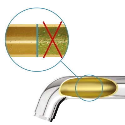 Armaturen-Innenflächen glatt und eben