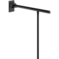 511963BK-Be-Line® Stützklappgriff mit Fuß schwarz, L. 850 mm