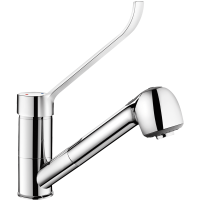 2211LEP-Mischbatterie mit Druckausgleichsfunktion und Auszugbrause