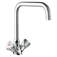 G66452-Zweigriffmischer für Einloch-Standmontage - 45 l/min