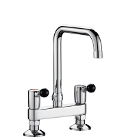 5641T2-Zweigriffmischer für Zweiloch-Standmontage - 60 l/min