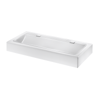 454120-Waschrinne MINERALCAST für Wandmontage