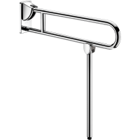 510170P-Stützklappgriff mit Fuß Edelstahl glänzend, L. 850 mm