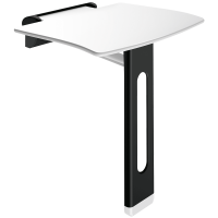 511930BK-Be-Line® Duschklappsitz mit Fuß