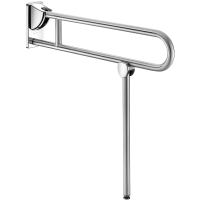 510170S-Stützklappgriff mit Fuß Edelstahl satiniert, L. 850 mm