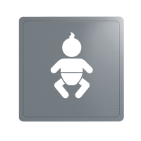 510156S-Symbol aus Edelstahl