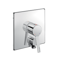 2551EP-Brausearmatur UP mit Druckausgleichsfunktion und Wandanschlussbogen