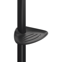 511912BK-Höhenverstellbare Be-Line® Seifenablage schwarz für Brausestange
