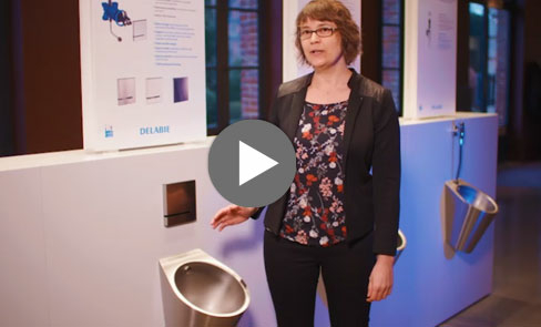 Entdecken Sie im Video das Design-Urinal FINO aus Edelstahl, ein unverzichtbares Produkt im Sanitärbereich