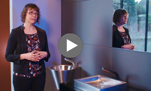 Entdecken Sie im Video den Edelstahl-Waschtisch UNITO mit seinem zeitlosen und minimalistischen Design
