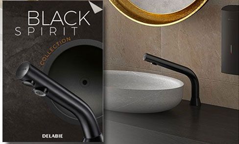 BLACK SPIRIT - Entdecken Sie die matt schwarze Produktreihe von DELABIE